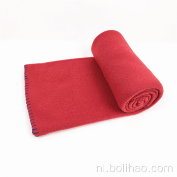 Bolihao deken goedkoop comfort vaste kleur polaire fleece deken voor winter